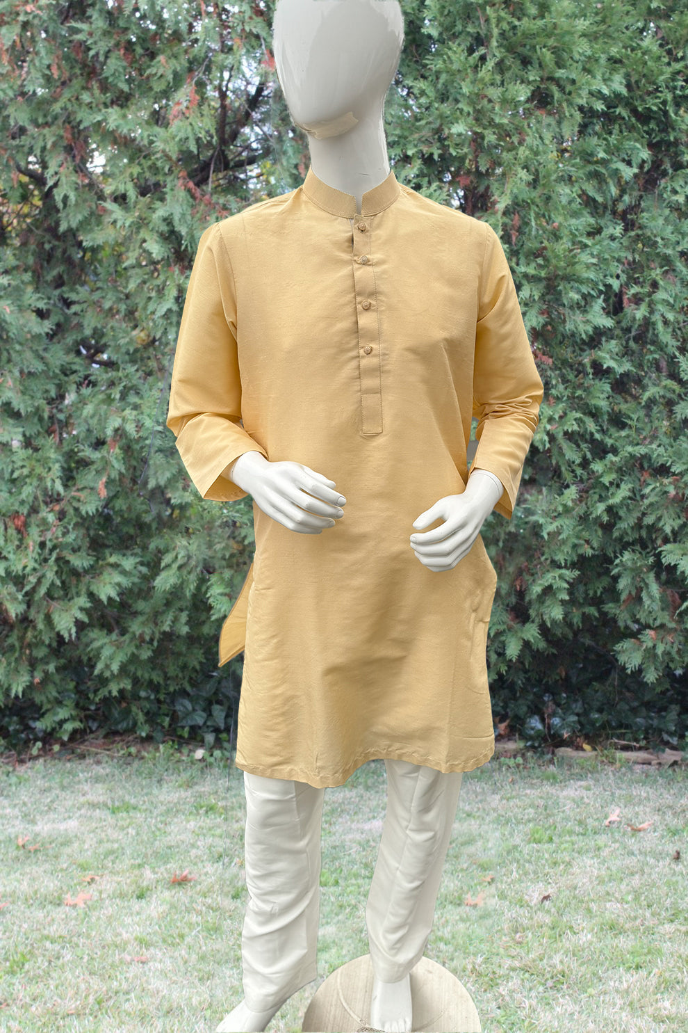 Beige Men's Kurta