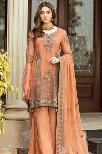 Pakistani Embroidered Ochre Glow Outfit