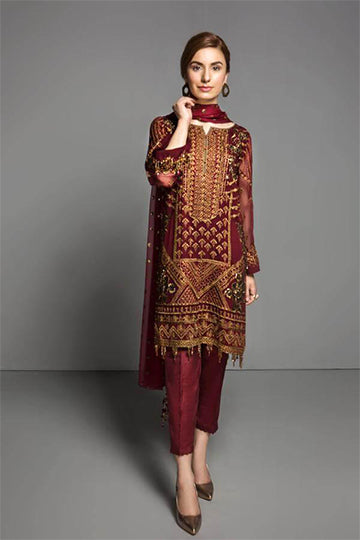 Pakistani Red Embelished Outfit