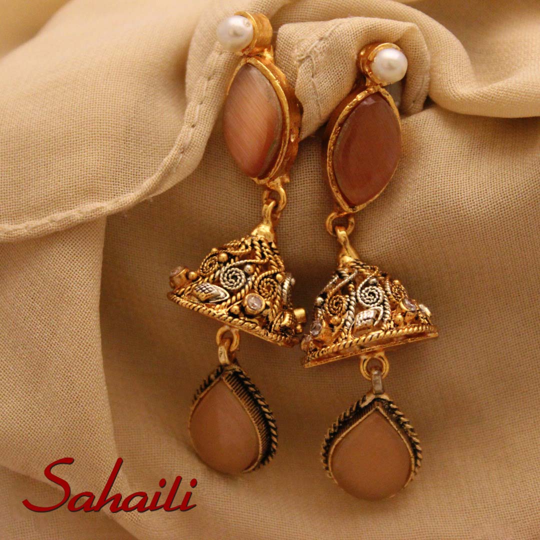 Pakistani Bell Jhumka Earrings