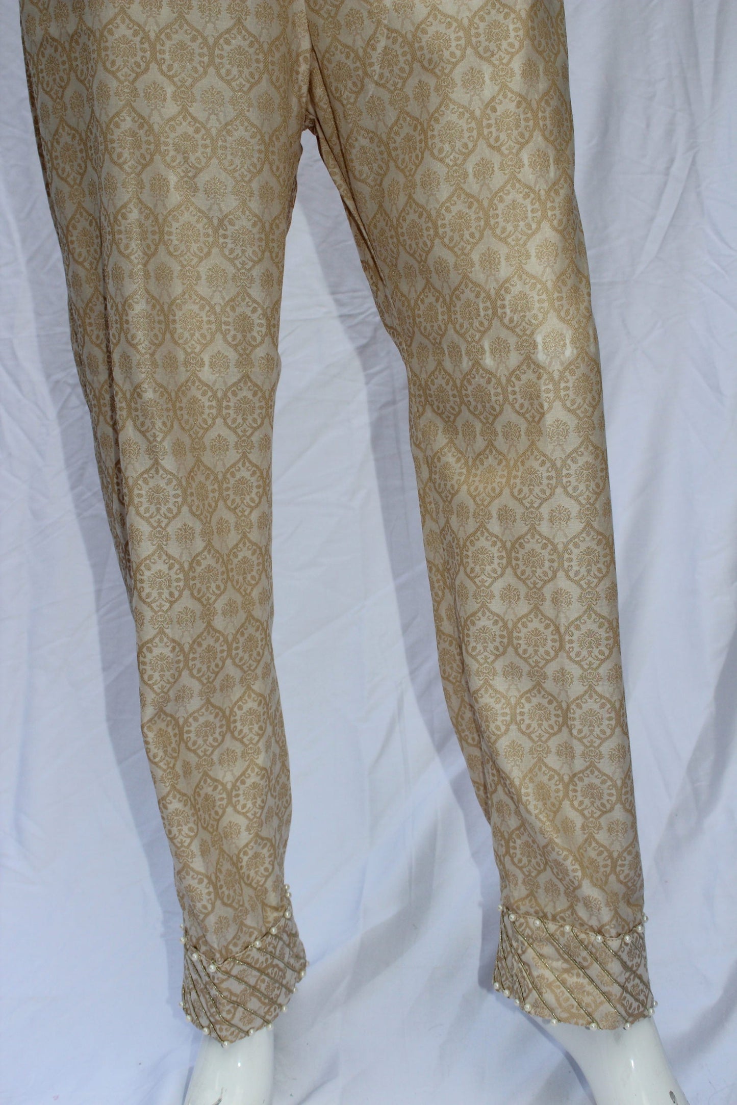 Pakistani Royal Print Beaded Pants