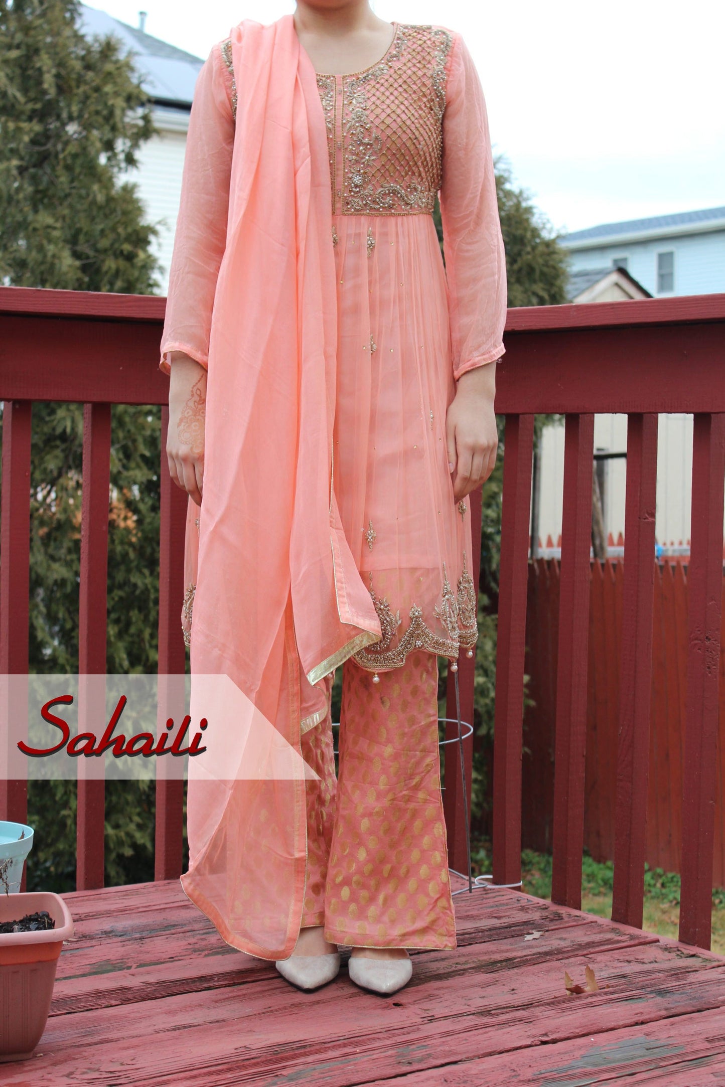 Pakistani Pretty in Pink Embellished Women Outfit