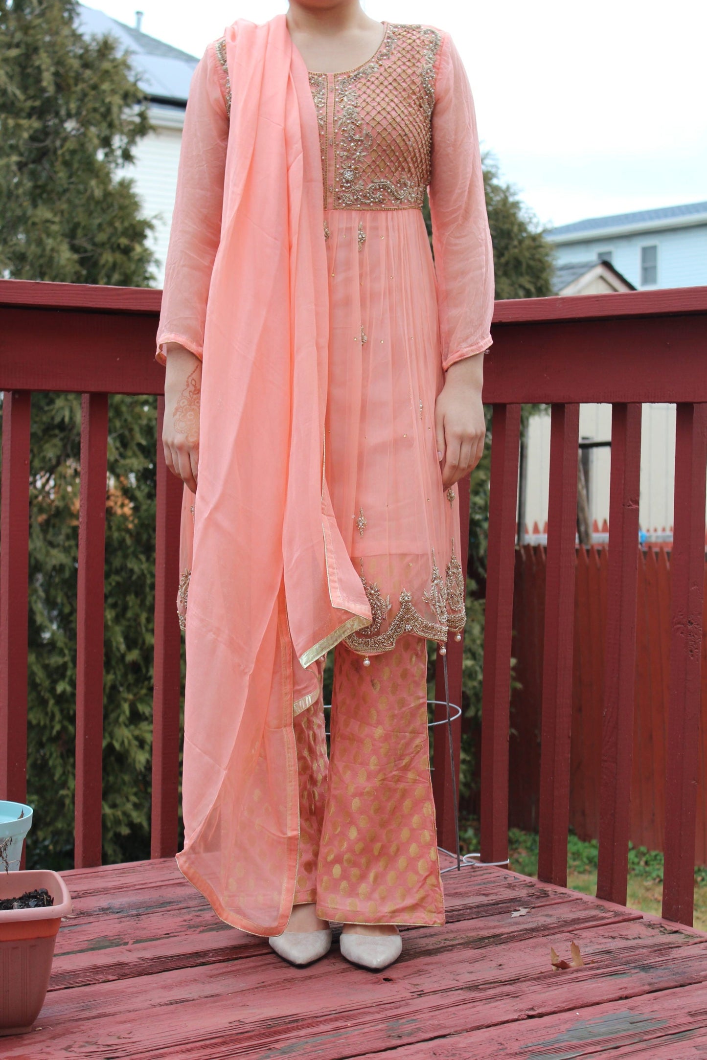 Pakistani Pretty in Pink Embellished Women Outfit