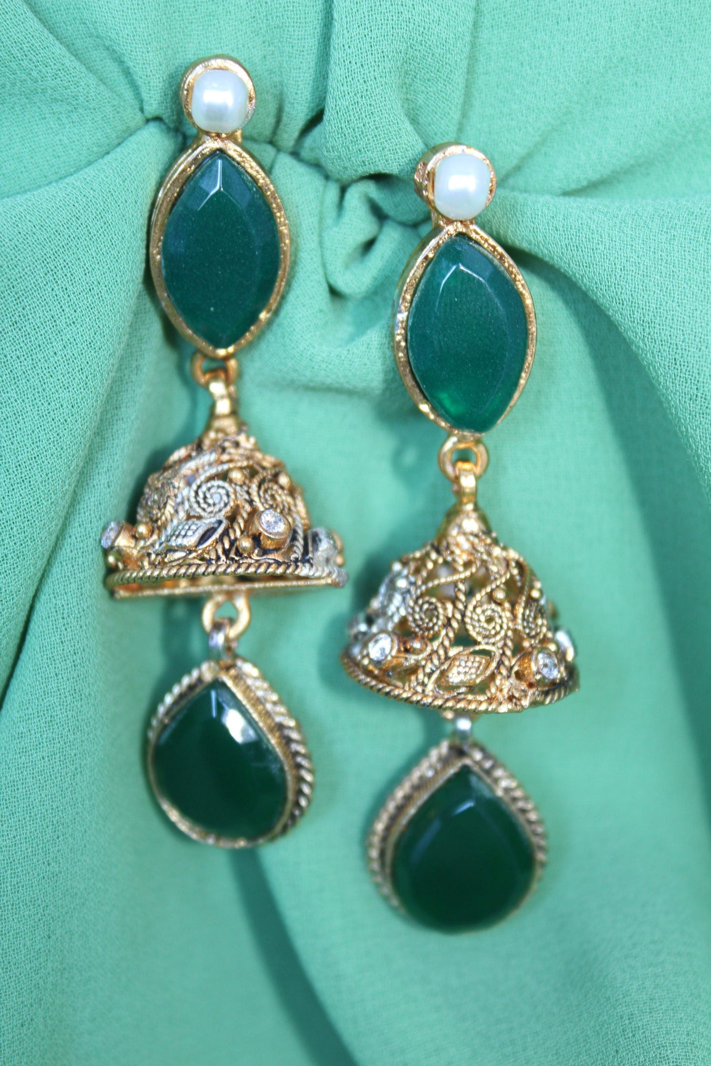 Pakistani Perfect Pear Of Earrings