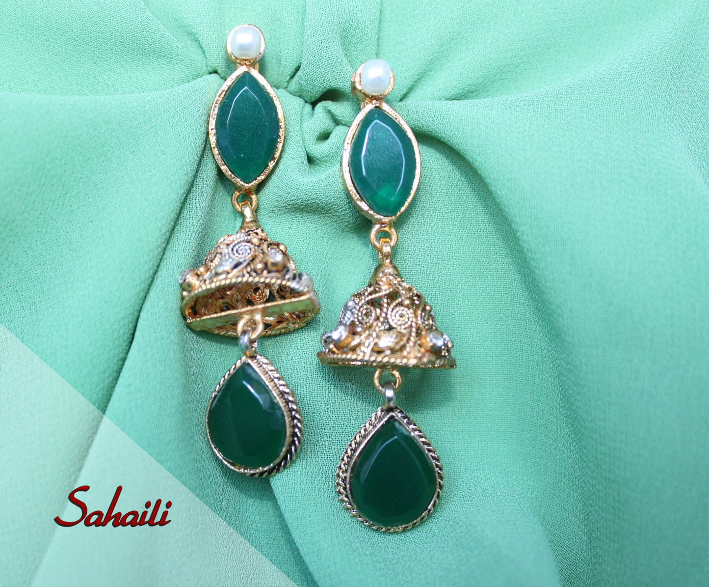 Pakistani Perfect Pear Of Earrings