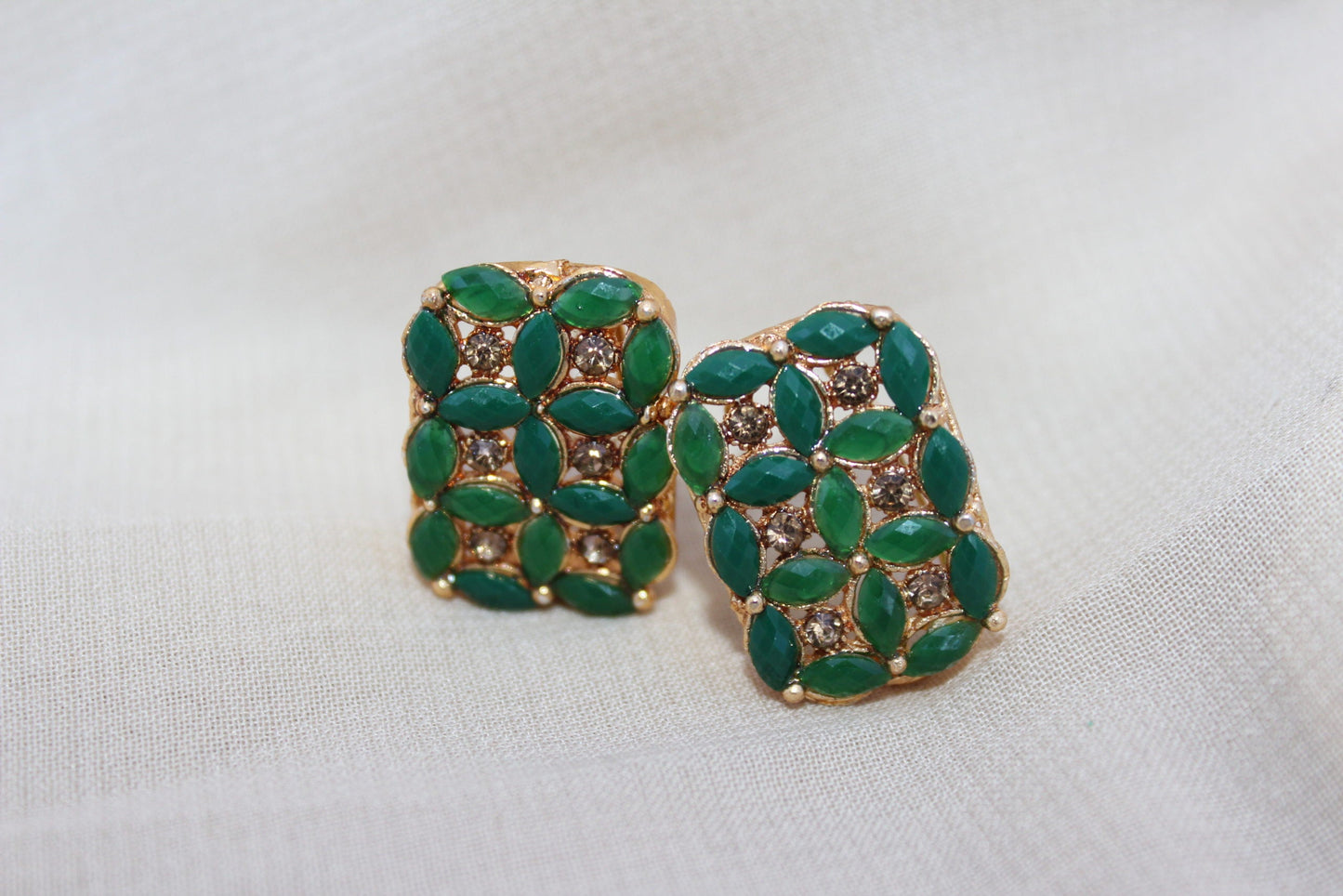 Pakistani Greenery Earrings