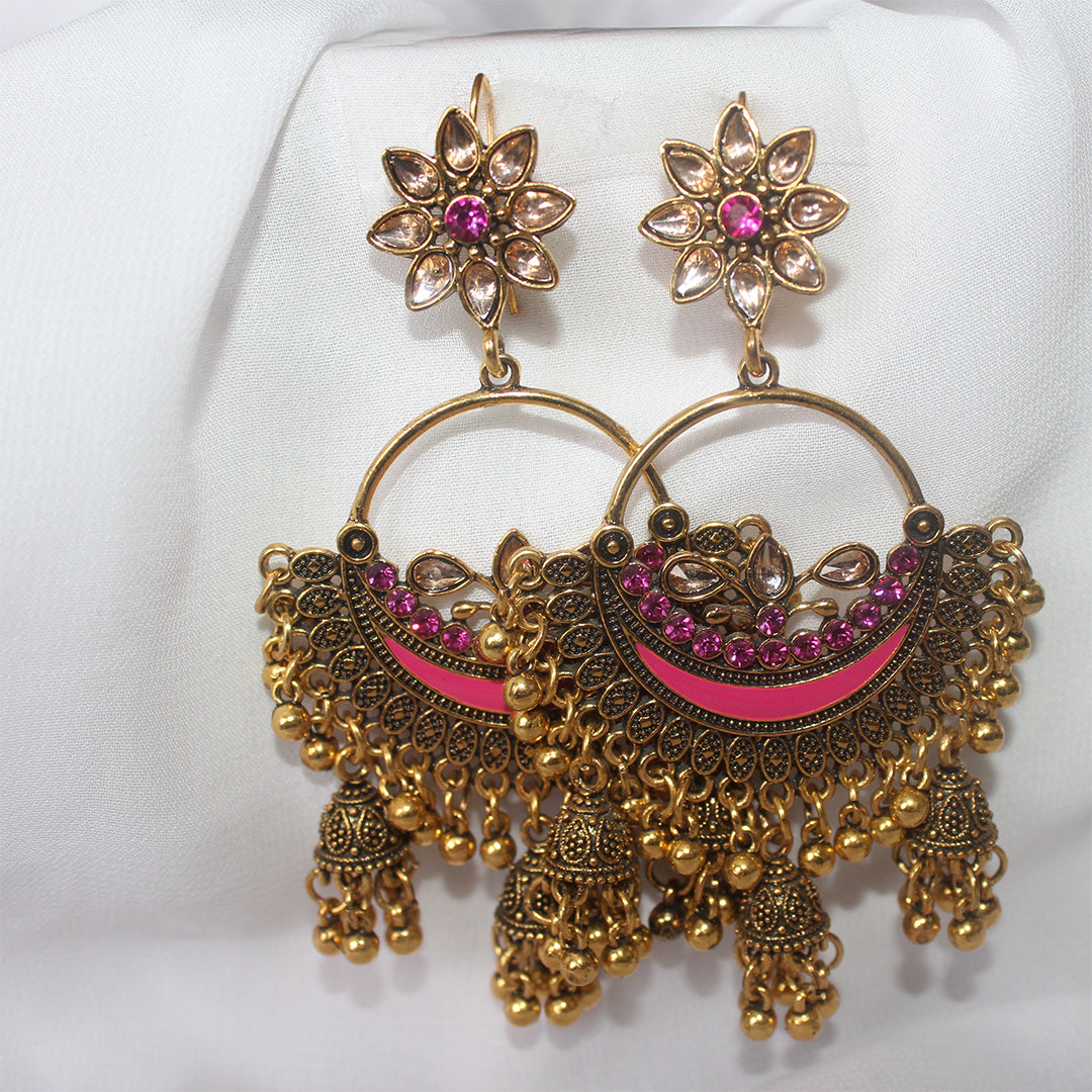 Pink Crust Earrings