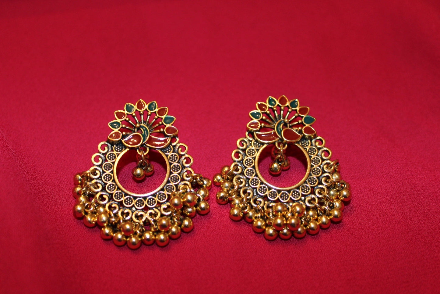 Mendhi Bells Earrings