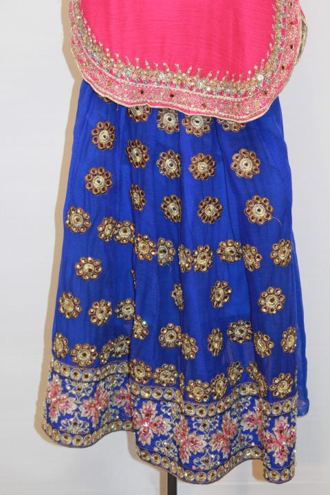 Pakistani Pink Embellished Kids Dress