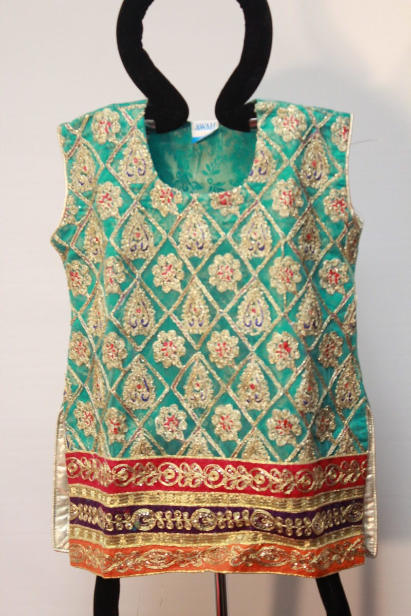 Pakistani Purple Embellished Kids Gharara