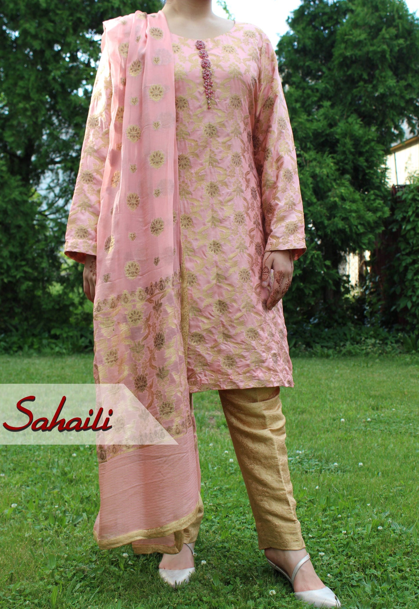 Pakistani Rose Pink Women Outfit