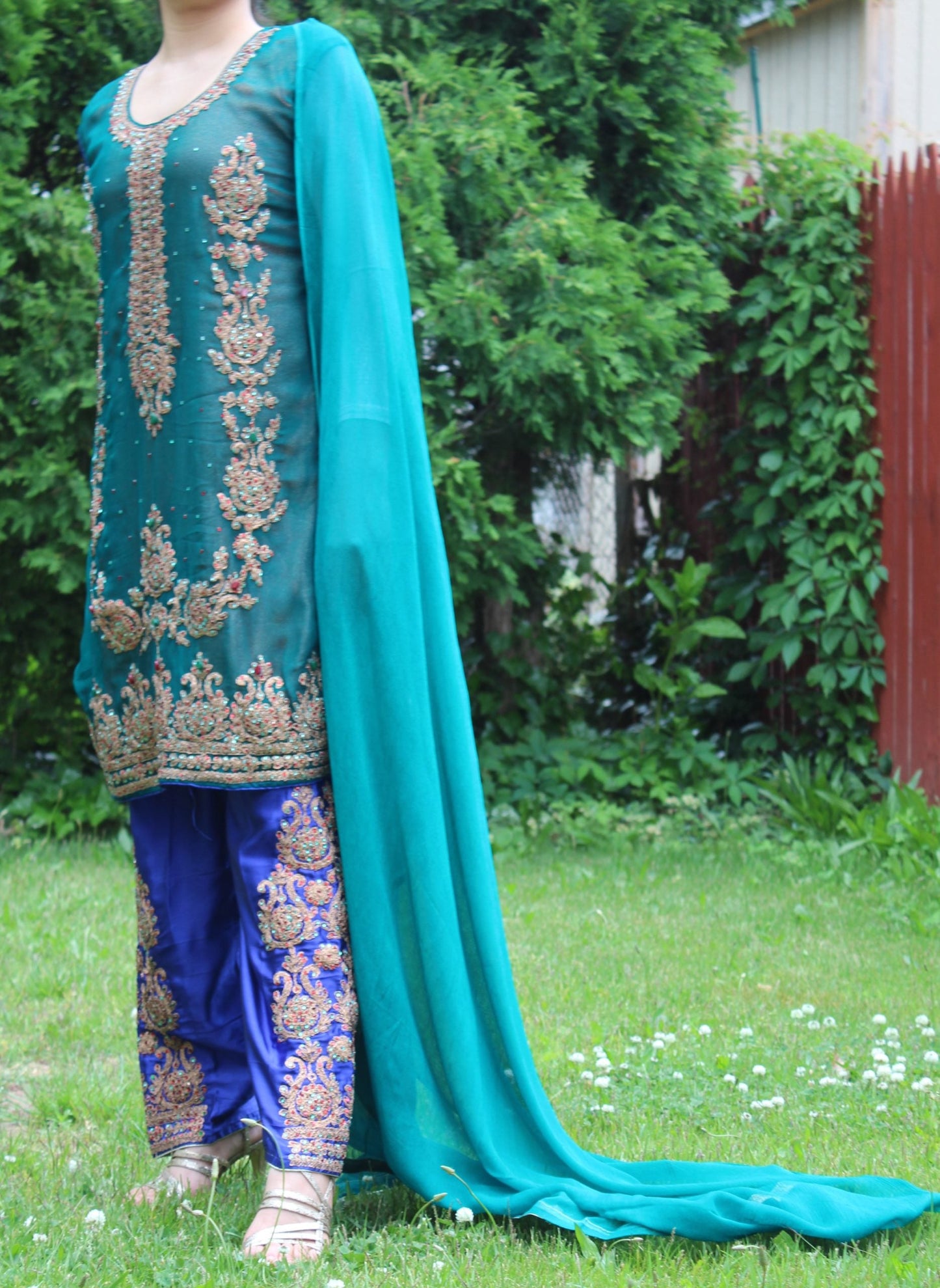 Pakistani Cadet Blue Women Outfit