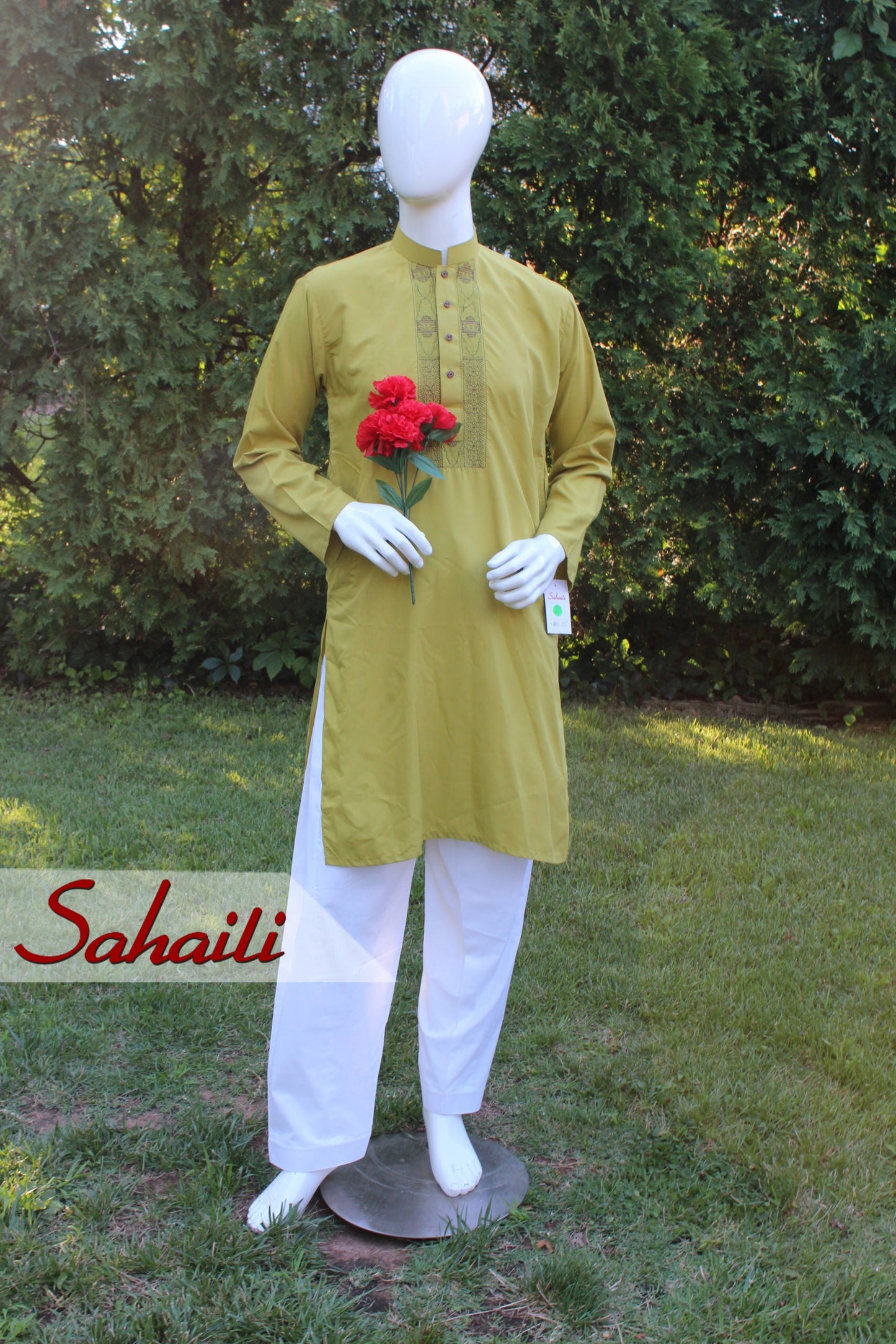 Green Men Shalwar Kameez