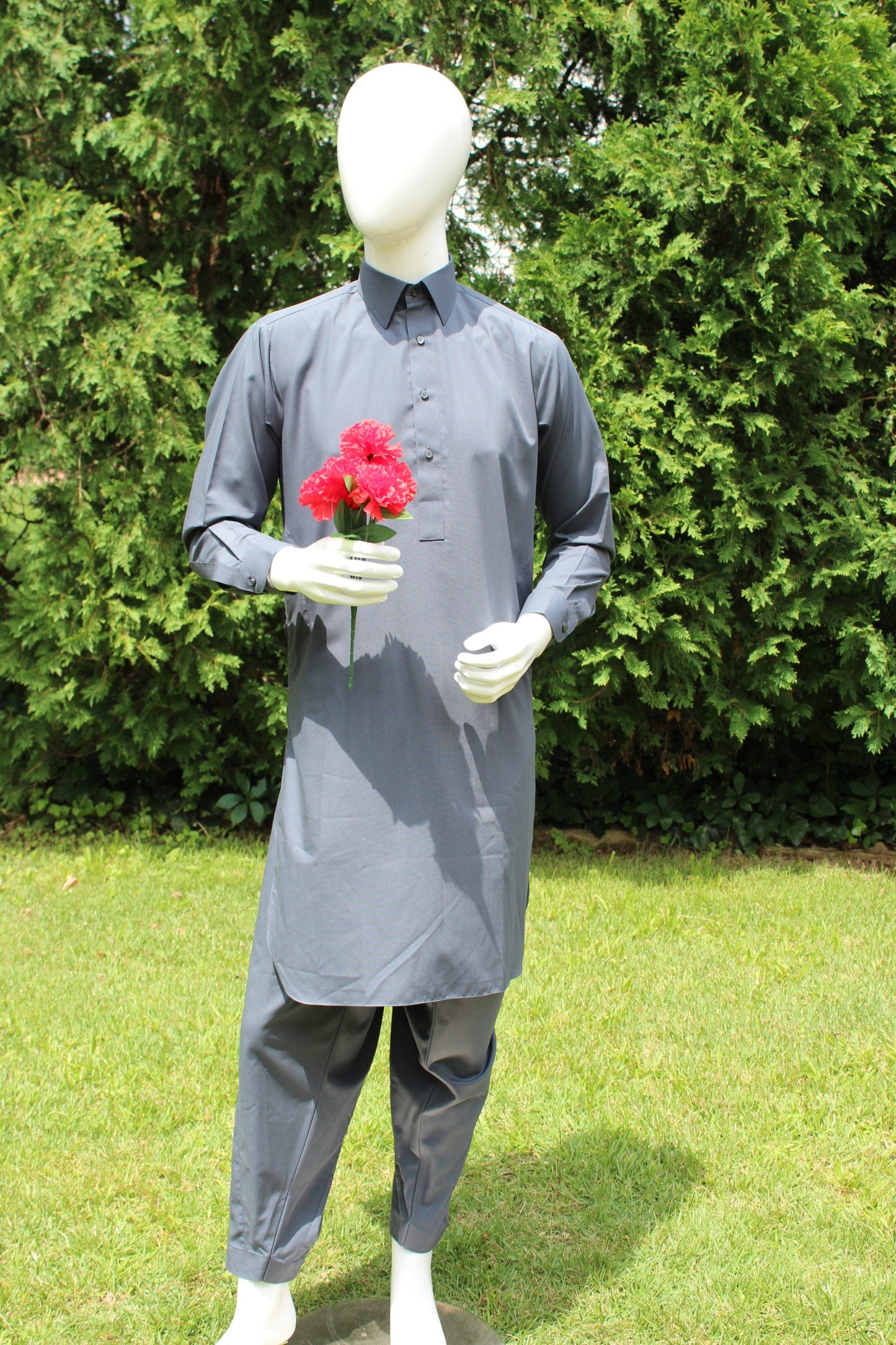 Grey Mens Shalwar Kameez