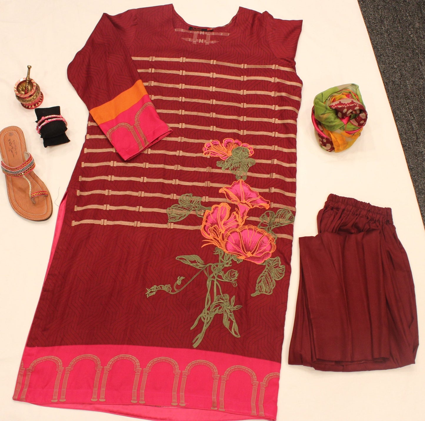 Pakistani Boysenberry Outfit