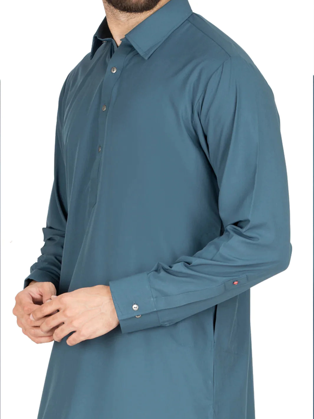 ALMIRAH BLUE BLENDED KAMEEZ SHALWAR