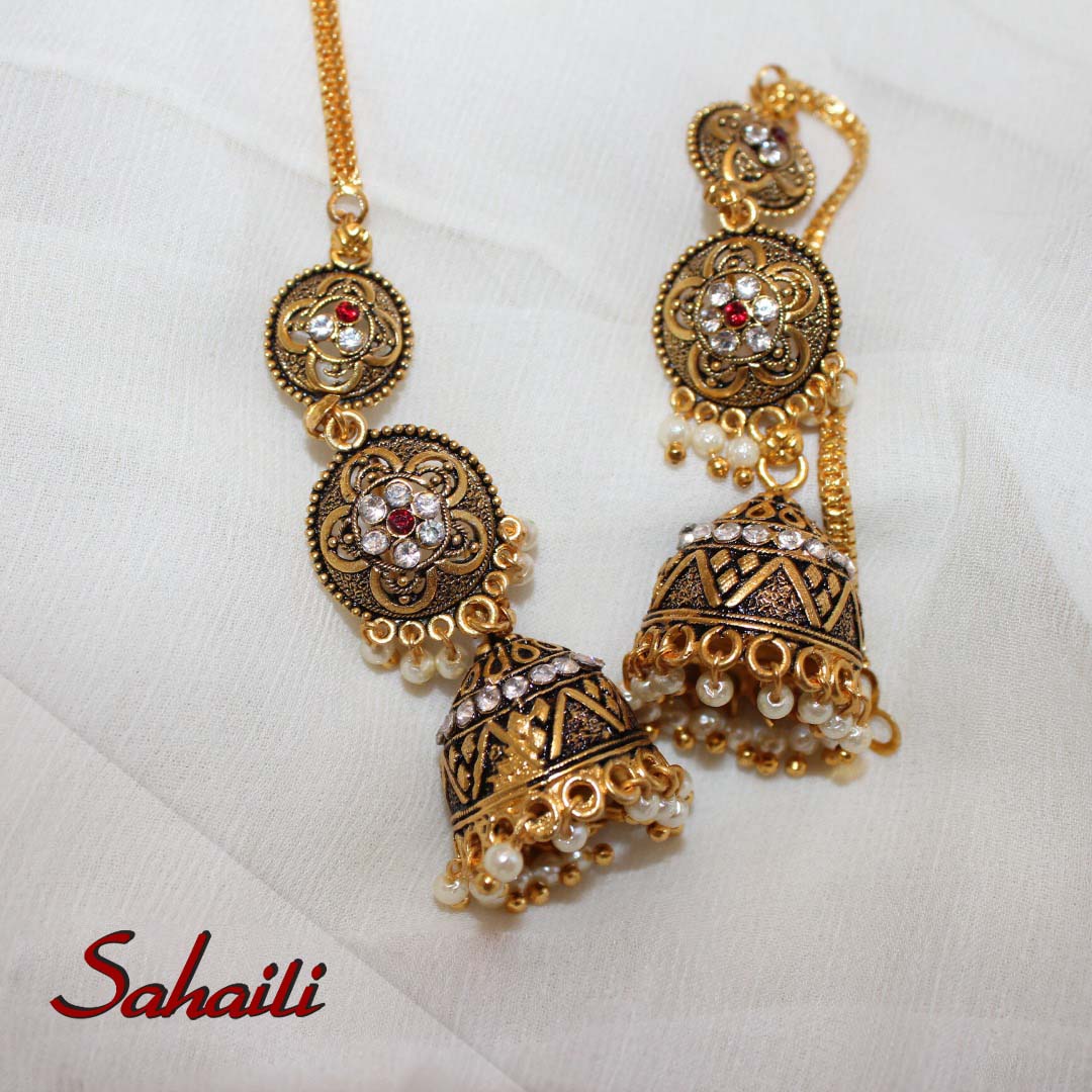 Pakistani Antique Jhumki Earrings