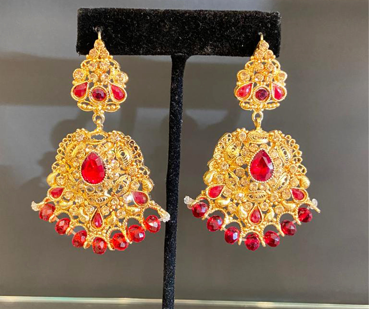 Pakistani Forest Green Earrings