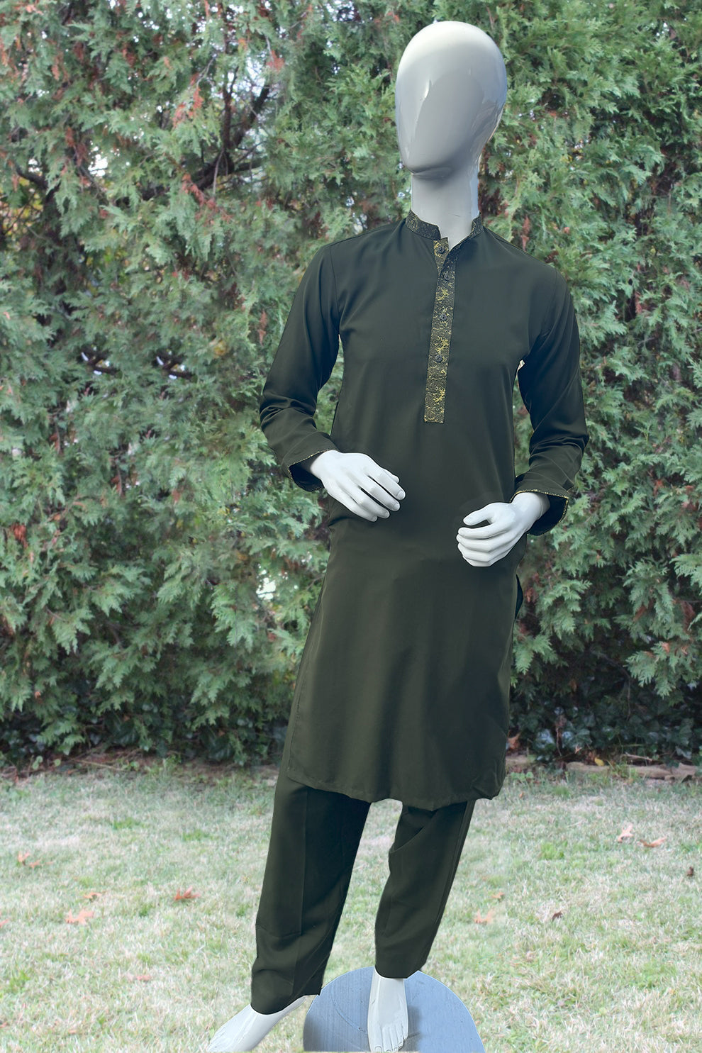 Green Men's Shalwar Kameez