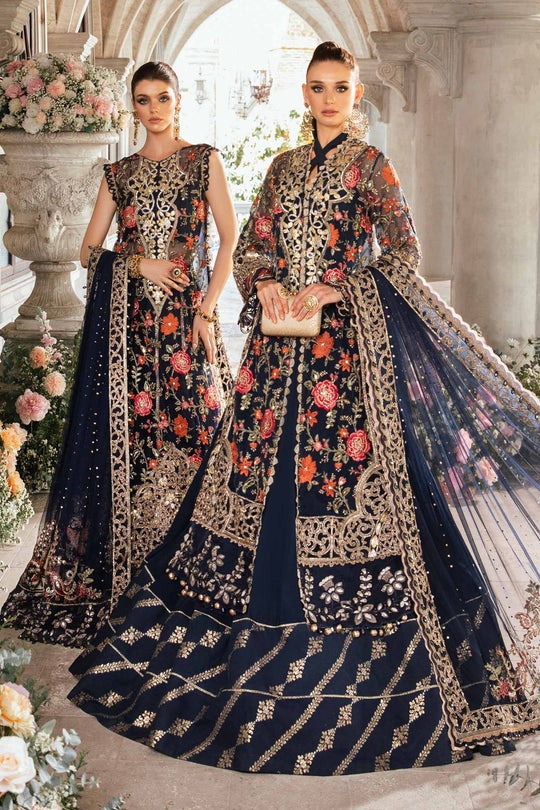 Maria B. - 3 PIECE UNSTITCHED EMBROIDERED SUIT | BD-2808