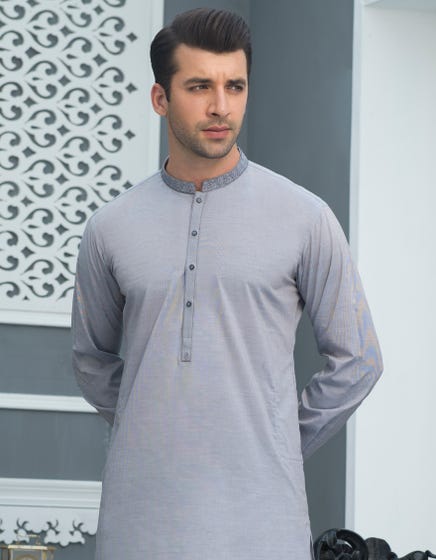 Junaid Jamshed Men's Grey